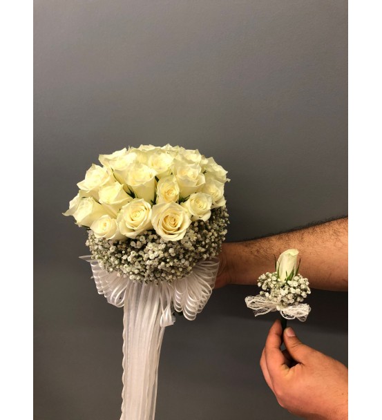 Beyaz Gül Gelin Çiçeği Beyaz Gül Gelin Çiçeği